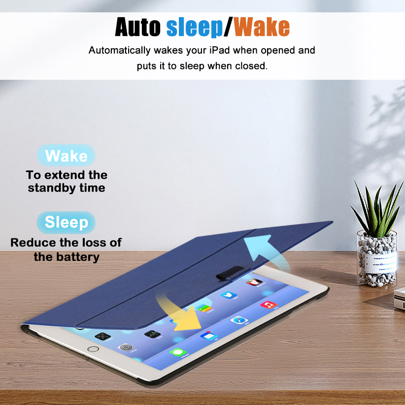 Slim Multi Range Stand Leather Case Fit iPad Pro12.9” 2017/ 2015